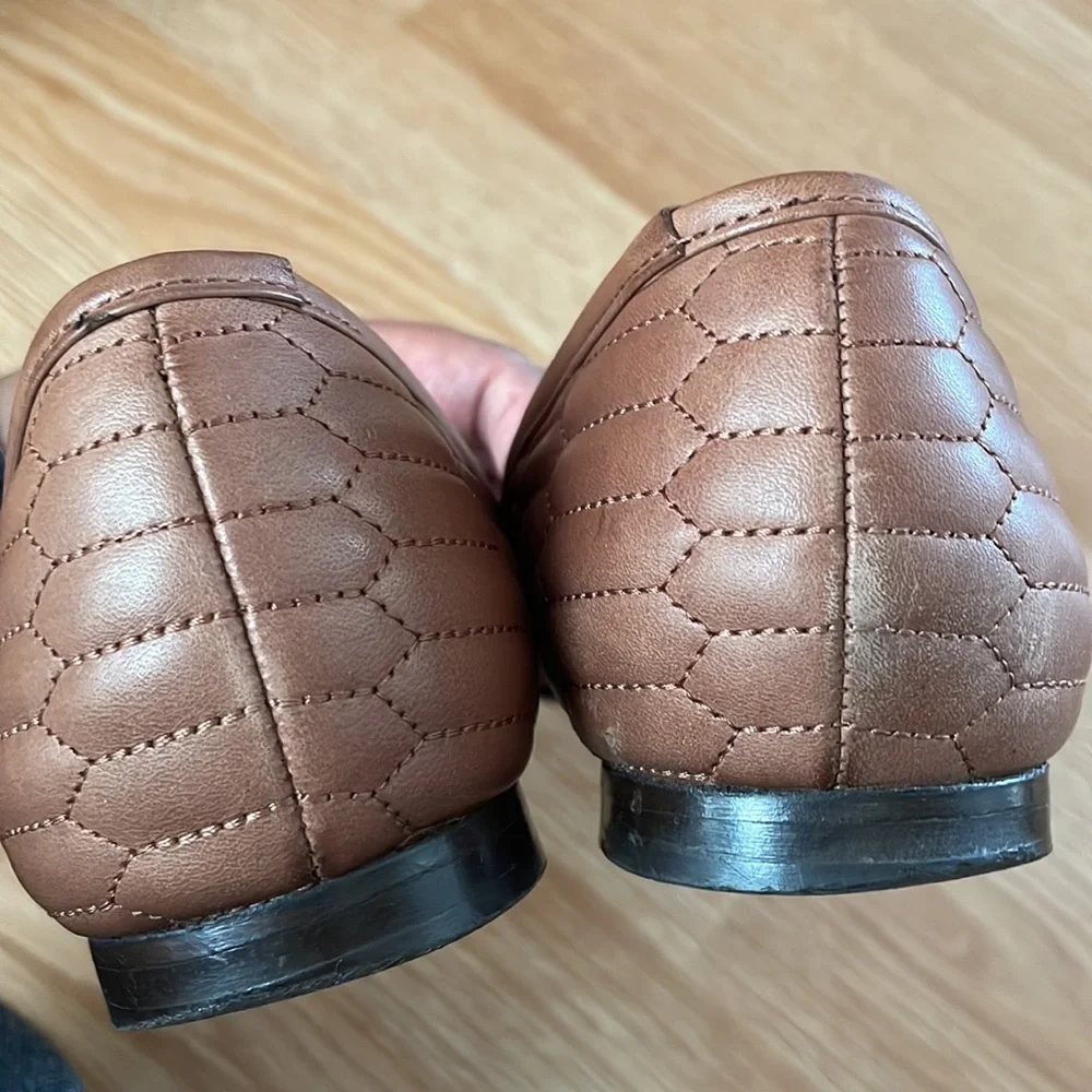 Hugo boss brown leather flats in size 38 - Picture 6 of 8